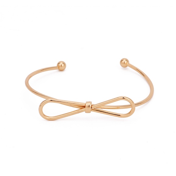 3 Piece Gold Love Bow Be Brave Bracelet Set - Picture 5 of 7